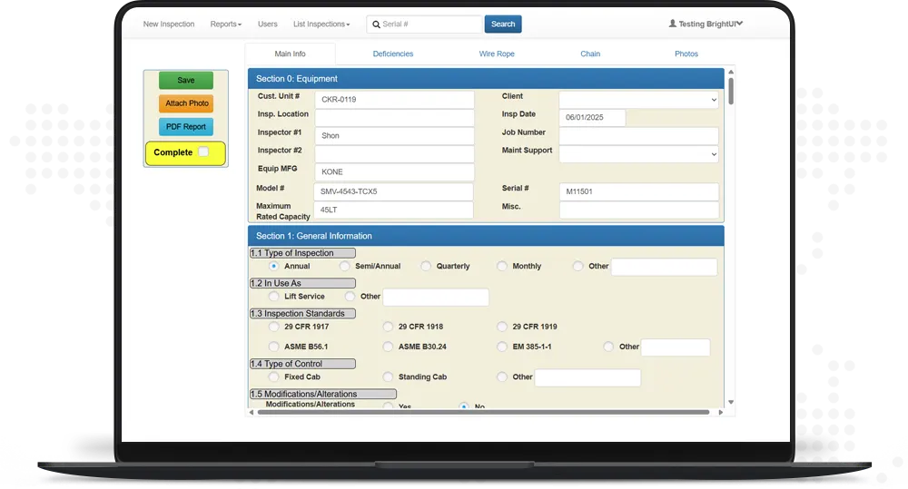 Intermodel Inspection System